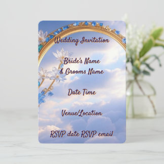 Bröllopsinbjudan, Elegant Blommigt Rustic Boho Inbjudningar