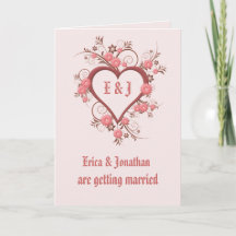 Bröllopsinbjudan, Elegant Heart Ram