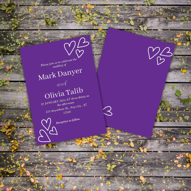 Bröllopsinbjudan - Elegant och Anpassade Inbjudningar (Skapare uppladdad)