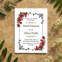 Bröllopsinbjudan | Elegant och Anpassade