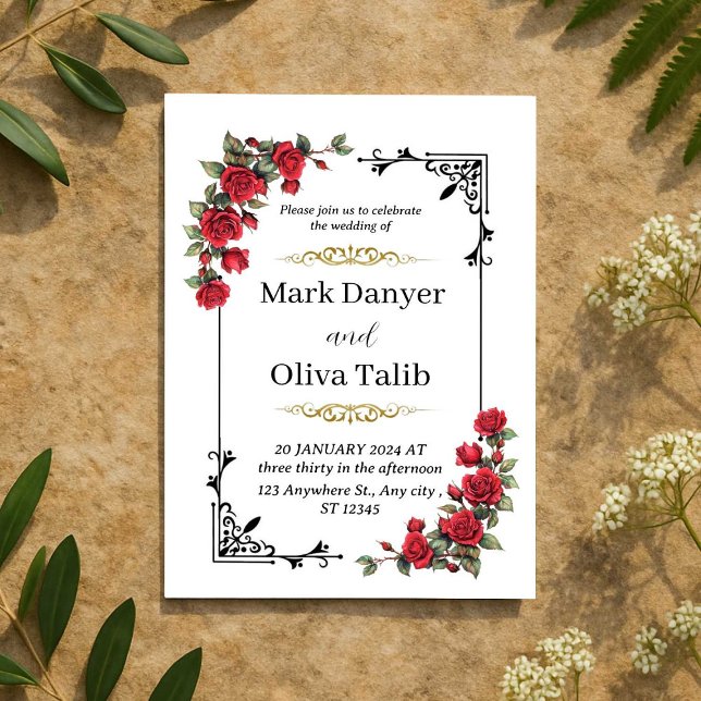 Bröllopsinbjudan | Elegant och Anpassade Inbjudningar (Skapare uppladdad)