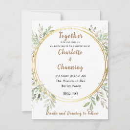 Bröllopsinbjudan | ELEGANT | OSA | Handtag Inbjudningar