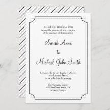 Bröllopsinbjudan Elegant Ram