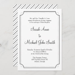 Bröllopsinbjudan Elegant Ram Inbjudningar