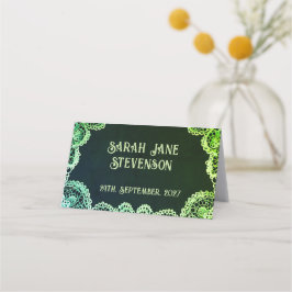 Bröllopsinbjudan elegant Snöre Placeringskort