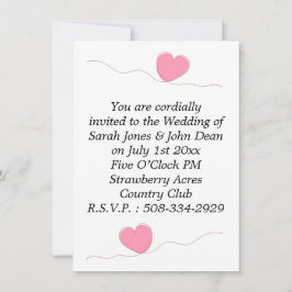 Bröllopsinbjudan enkel inbjudningar