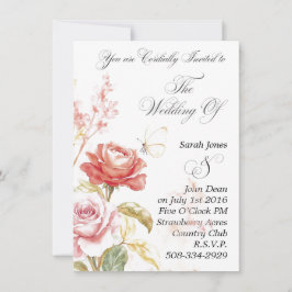 Bröllopsinbjudan enkel inbjudningar