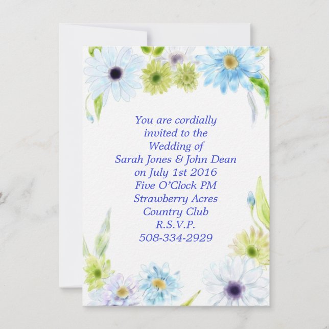 Bröllopsinbjudan enkel inbjudningar (Framsida)