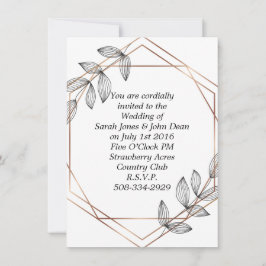 Bröllopsinbjudan enkel inbjudningar