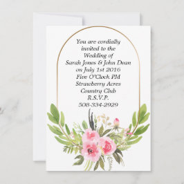 Bröllopsinbjudan enkel inbjudningar