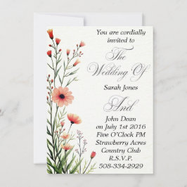 Bröllopsinbjudan enkel inbjudningar