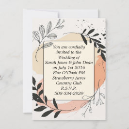 Bröllopsinbjudan enkel inbjudningar