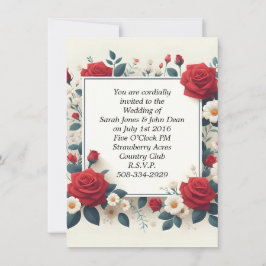 Bröllopsinbjudan enkel inbjudningar