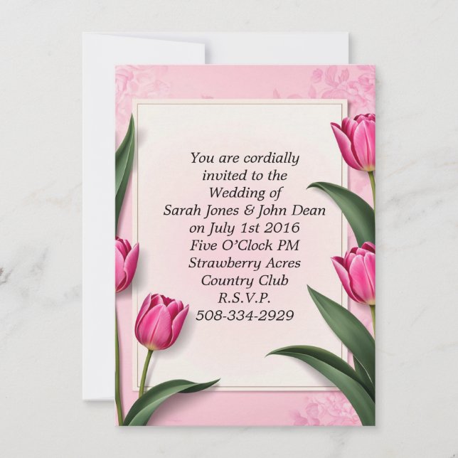 Bröllopsinbjudan enkel inbjudningar (Framsida)