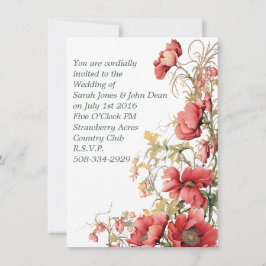 Bröllopsinbjudan enkel inbjudningar