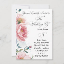 Bröllopsinbjudan enkel inbjudningar