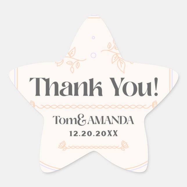 Bröllopsinbjudan - etikett (Framsida)