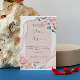 Bröllopsinbjudan Firande - Elegant Keepsak Inbjudningar