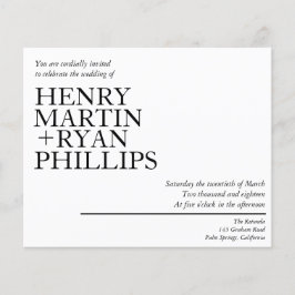 Bröllopsinbjudan Flyer