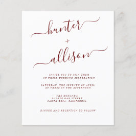 Bröllopsinbjudan Flygblad