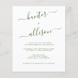 Bröllopsinbjudan Flygblad