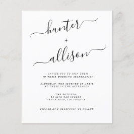 Bröllopsinbjudan Flygblad