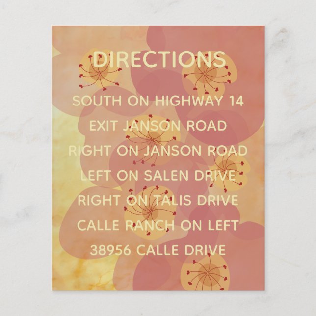 Bröllopsinbjudan för att infoga ett asiatiskt infl (Framsida)