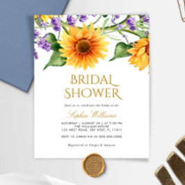 Bröllopsinbjudan för Budget Sunflowers Bridal Show