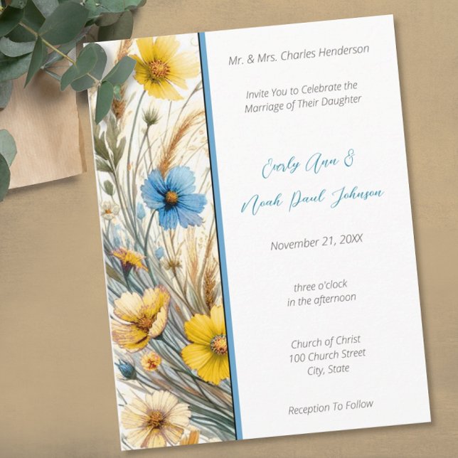 Bröllopsinbjudan för elegant White SnowDrop Inbjudan Vykort (Skapare uppladdad)