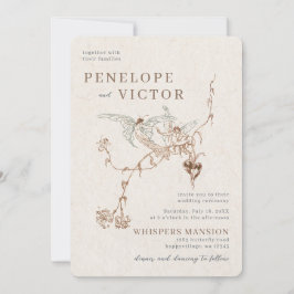 Bröllopsinbjudan för fjäril Kärlek Inbjudningar