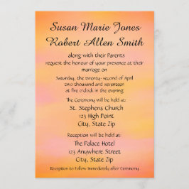 Bröllopsinbjudan för flera Färgader Inbjudningar