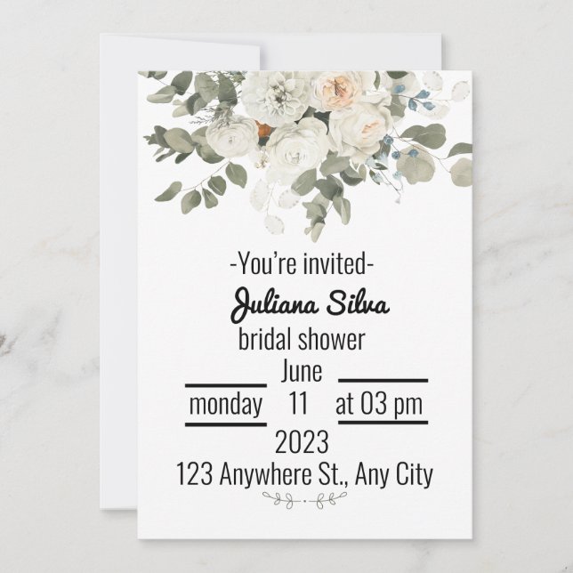 Bröllopsinbjudan för lyxMöhippor Inbjudningar (Framsida)