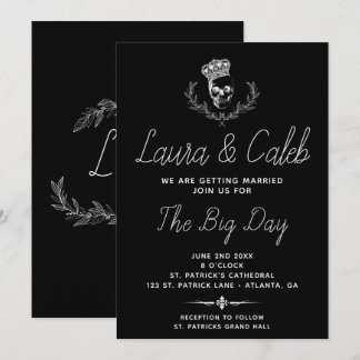 Bröllopsinbjudan för Royal Skull Inbjudningar