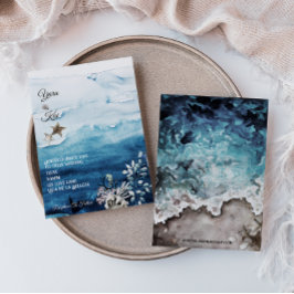 Bröllopsinbjudan för Rustic Ocean Inbjudningar