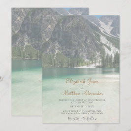 Bröllopsinbjudan för skogsområdet Gräs Träd Inbjudningar