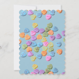 bröllopsinbjudan för valentines day-godis inbjudningar