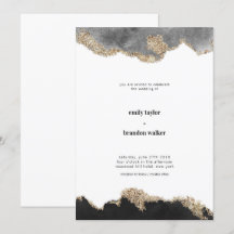 Bröllopsinbjudan för vattenfärg