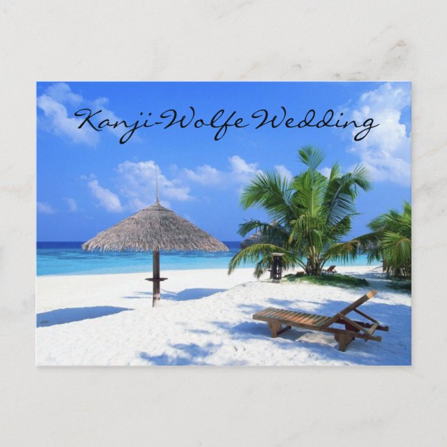 bröllopsinbjudan för vykort (Framsida)