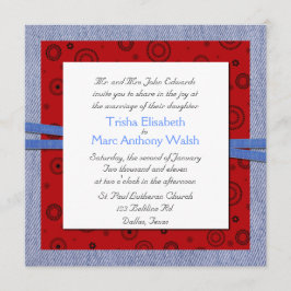 Bröllopsinbjudan för Westernare tema Inbjudningar