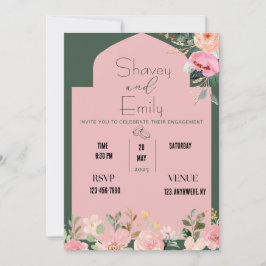 bröllopsinbjudan, förlovningsannons inbjudningar