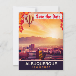 Bröllopsinbjudan från Albuquerque Balloon Sky Spara Datumet