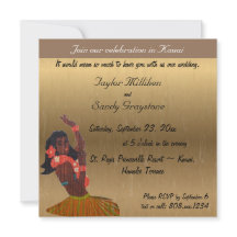 Bröllopsinbjudan från Hawaii