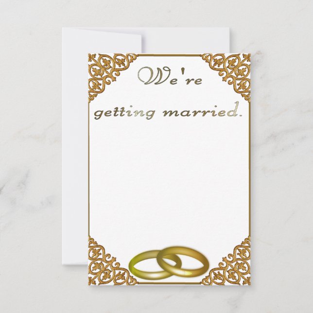 Bröllopsinbjudan från ram inbjudningar (Framsida)