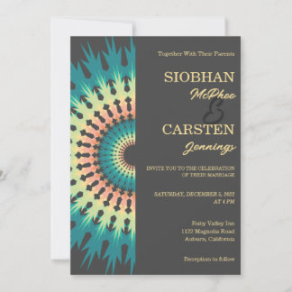 Bröllopsinbjudan från Southwest Mandala Inbjudningar