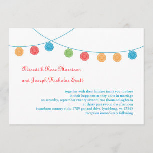 Bröllopsinbjudan från trädgårdsträdgårdar inbjudningar