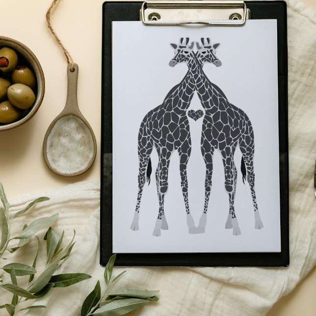 Bröllopsinbjudan Giraffe Kärlek Inbjudningar (Skapare uppladdad)