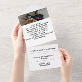 bröllopsinbjudan i ett