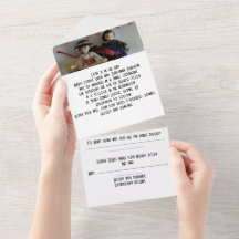 bröllopsinbjudan i ett