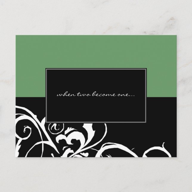 Bröllopsinbjudan Inbjudan Vykort (Framsida)