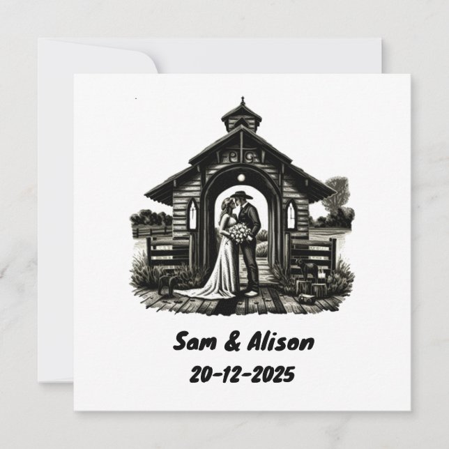 Bröllopsinbjudan Inbjudningar (Framsida)